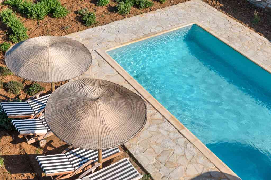 Paros Hill Villa infinity pool - luxury Greek island rental
