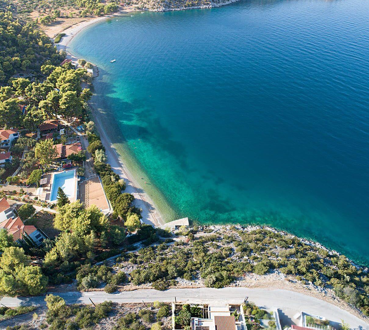 luxury beachfront villa Peloponnese