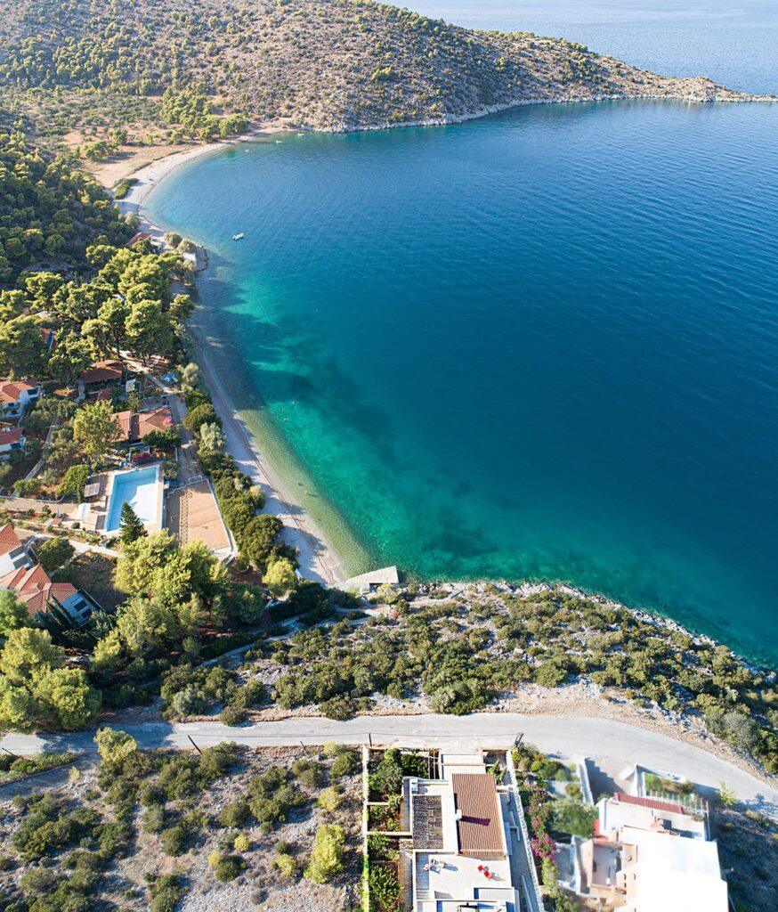 luxury beachfront villa Peloponnese