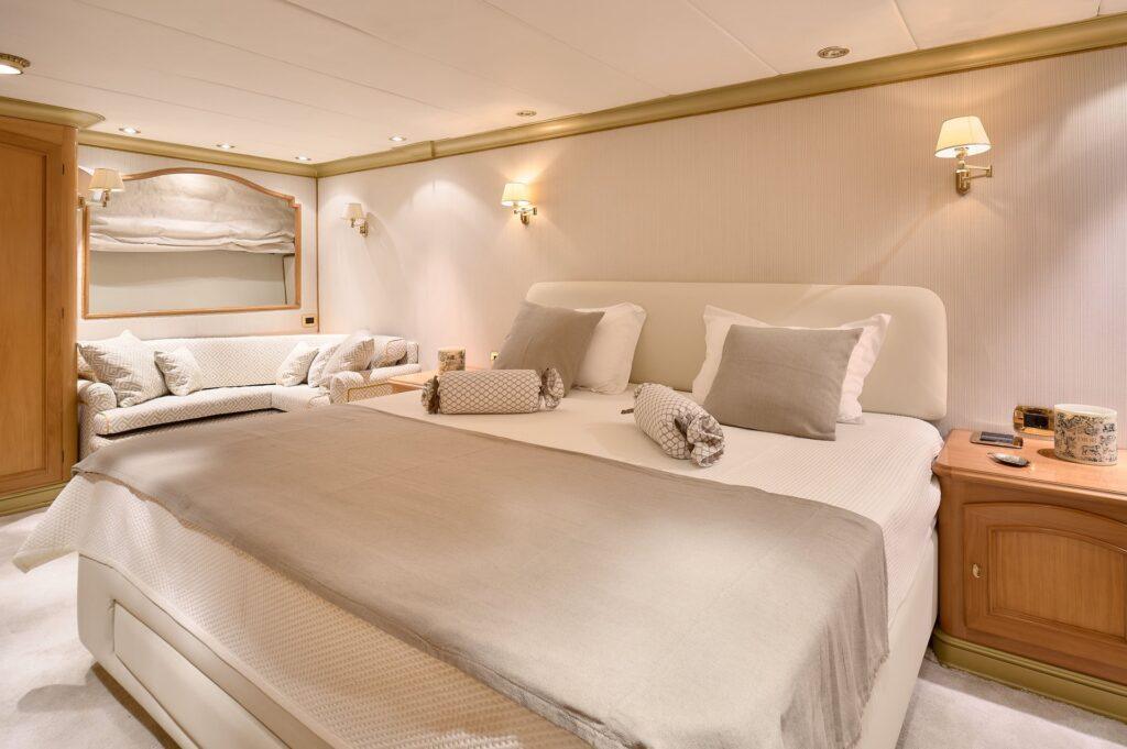 Pulse master suite Puleo Inc interior teak and joinery