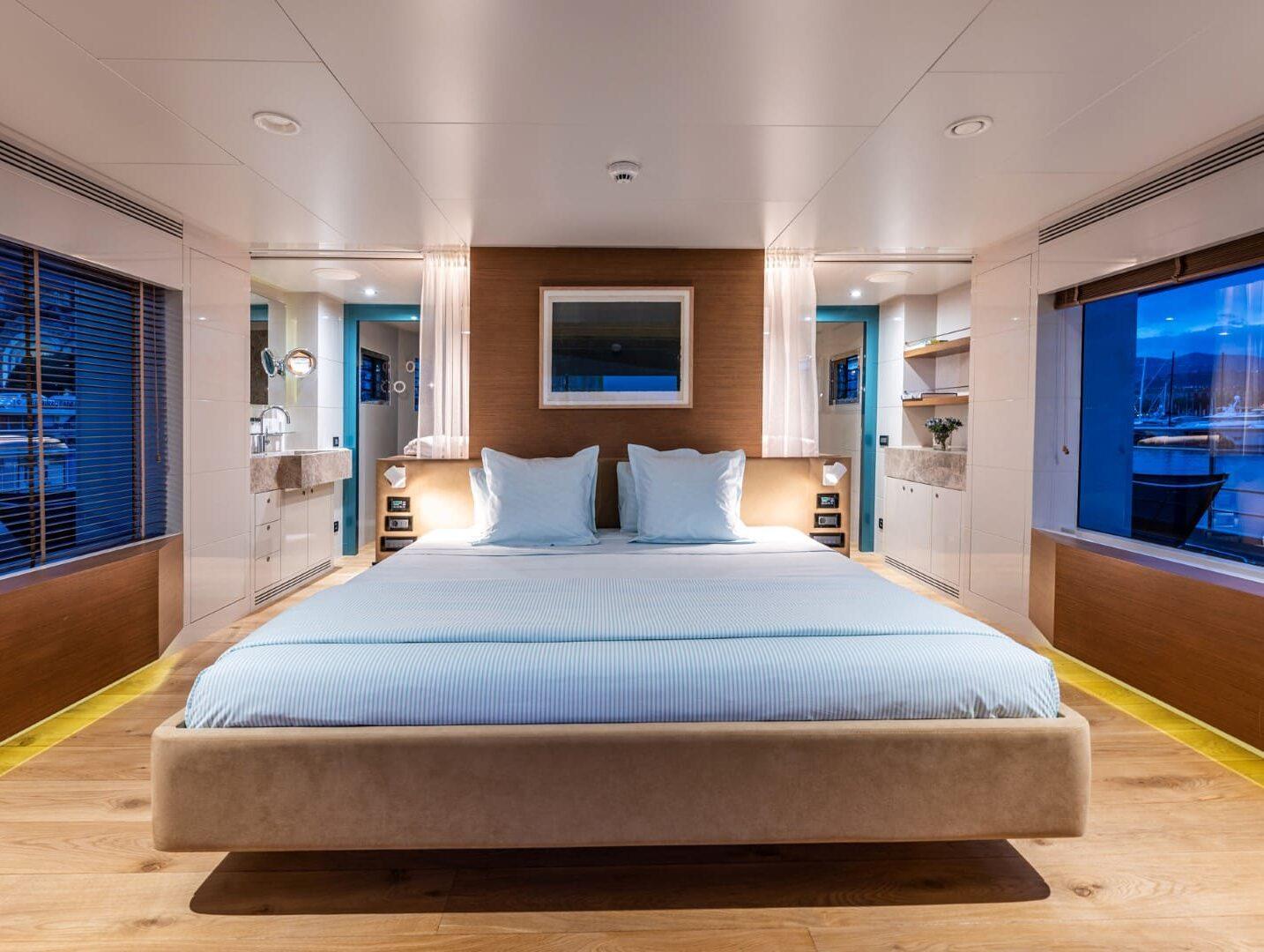 Moonlight Caladan upper deck master suite panoramic terrace Croatia