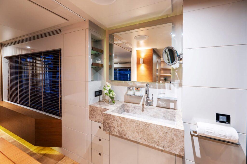 Moonlight Caladan upper deck master suite panoramic terrace Croatia