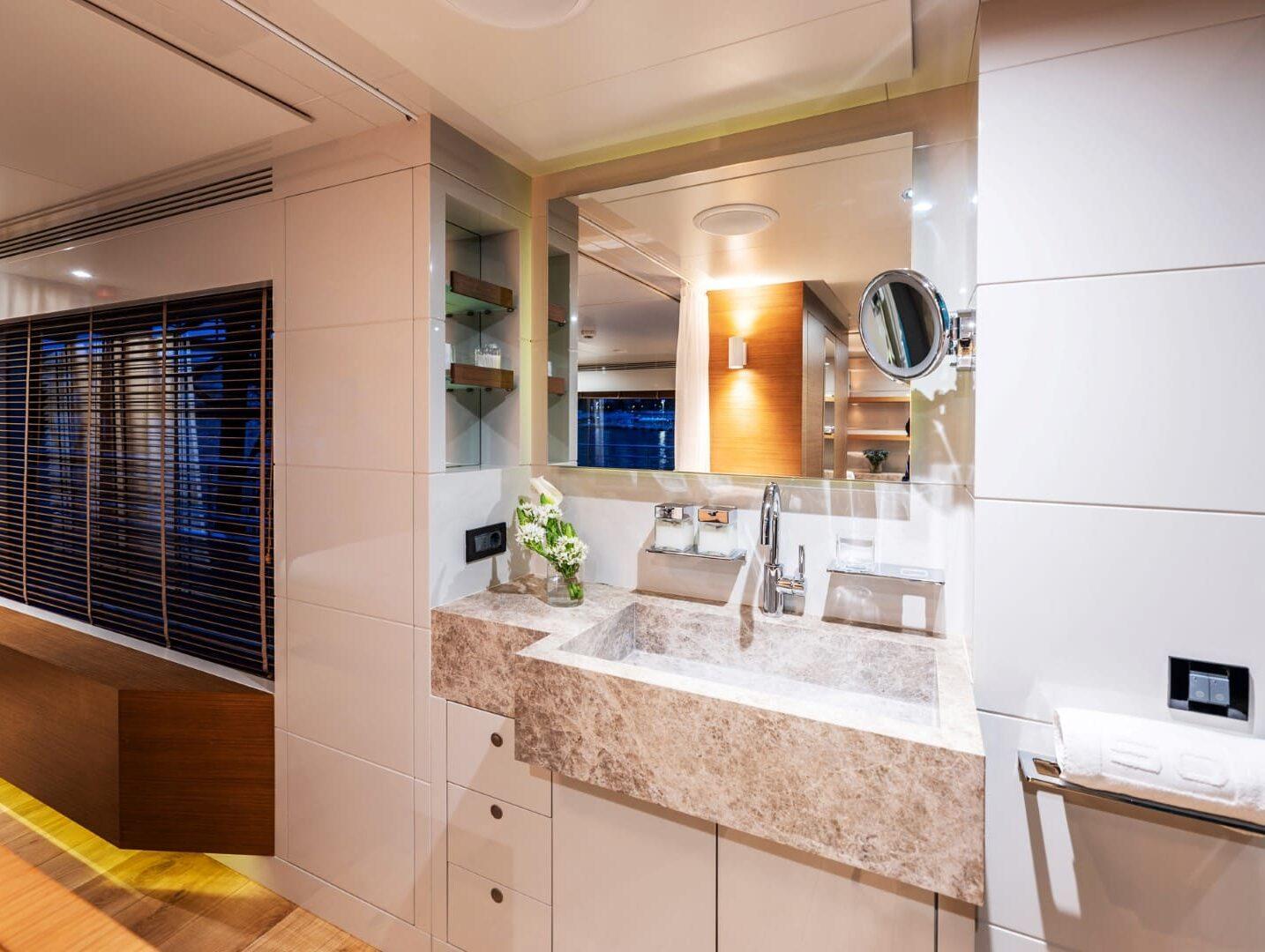 Moonlight Caladan upper deck master suite panoramic terrace Croatia