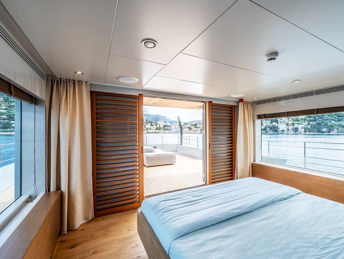 Moonlight Caladan upper deck master suite panoramic terrace Croatia