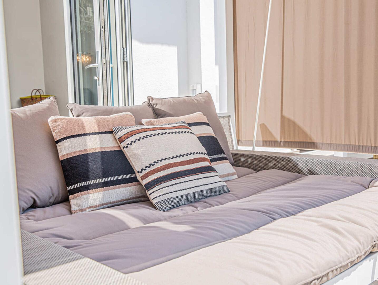 Luxury interior bedroom at Villa Cap Élan, Cap d'Antibes