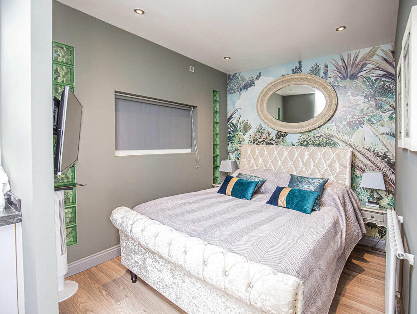 Luxury interior bedroom at Villa Cap Élan, Cap d'Antibes