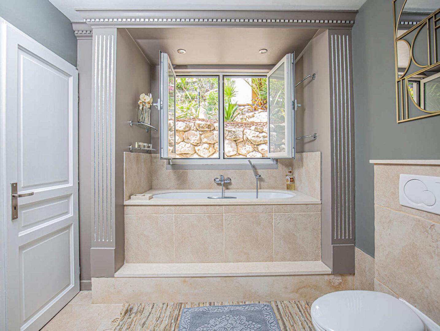 Luxury interior bedroom at Villa Cap Élan, Cap d'Antibes