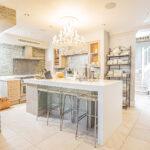 Luxury interior living room/kitchen/dining room at Villa Cap Élan, Cap d'Antibes