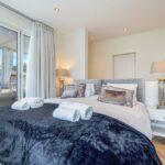 Luxury interior bedroom at Villa Cap Élan, Cap d'Antibes