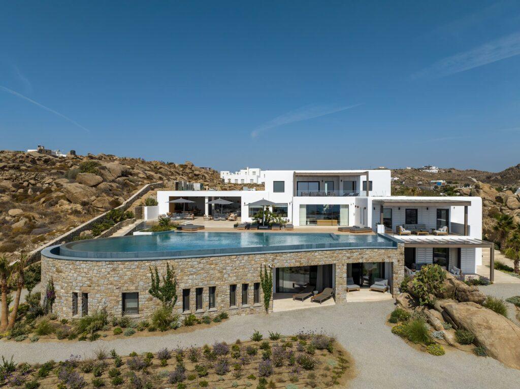 Vrahos Estate Private Villa Mykonos Home Cinema